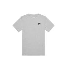 Nike Sportswear Club Men's T-Shirt Dark Grey Heather/Black