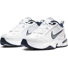 Nike Air Monarch Iv White/Midnight Navy/White/Metallic Silver(M)