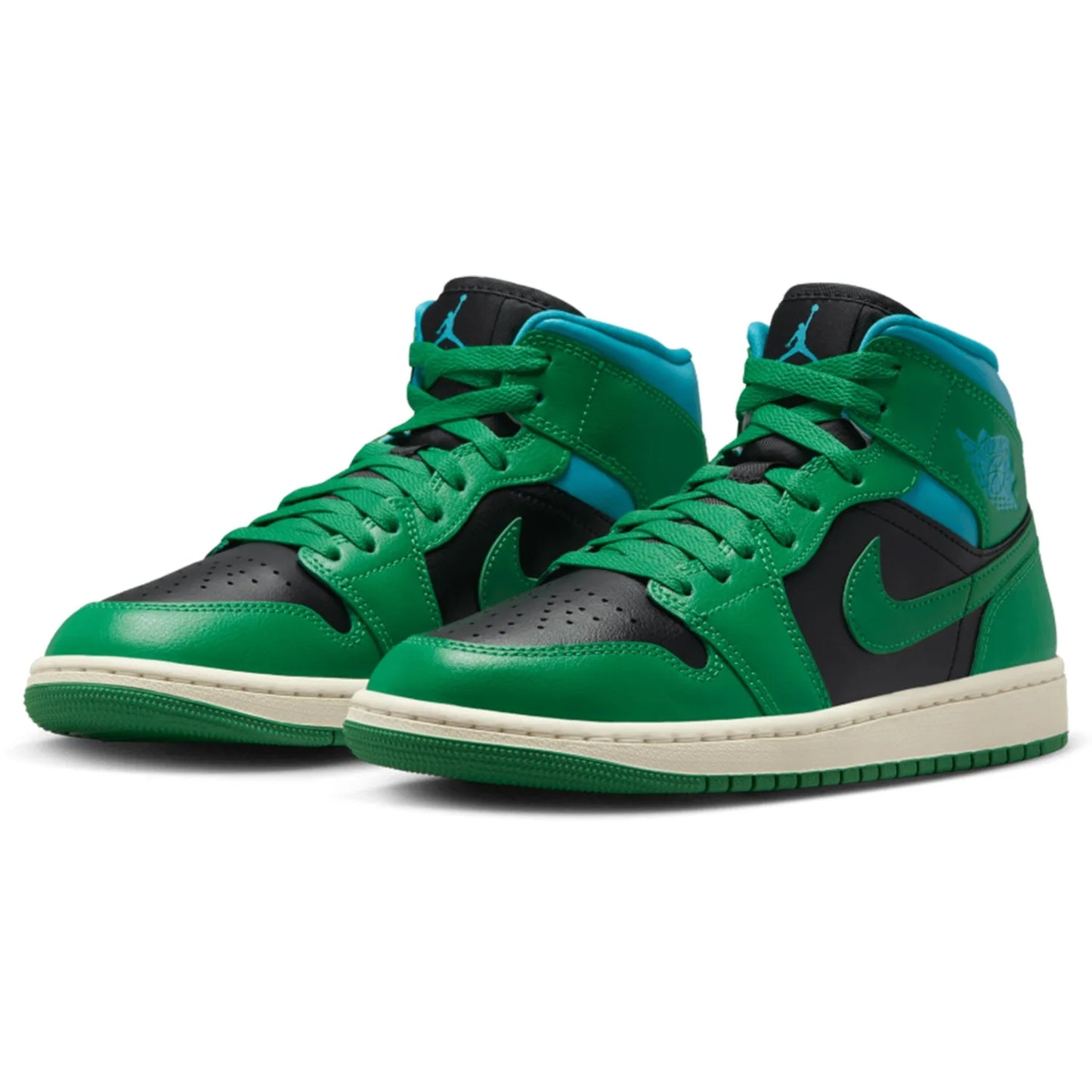 Jordan 1 Mid Lucky Green Aquatone (Women's)