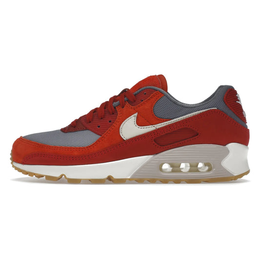 Nike Air Max 90 Premium Gym Red Smoke Grey Gum