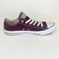 Chuck Taylor Ox “Burgundy” *Pre-Owned* Size 8m/10w
